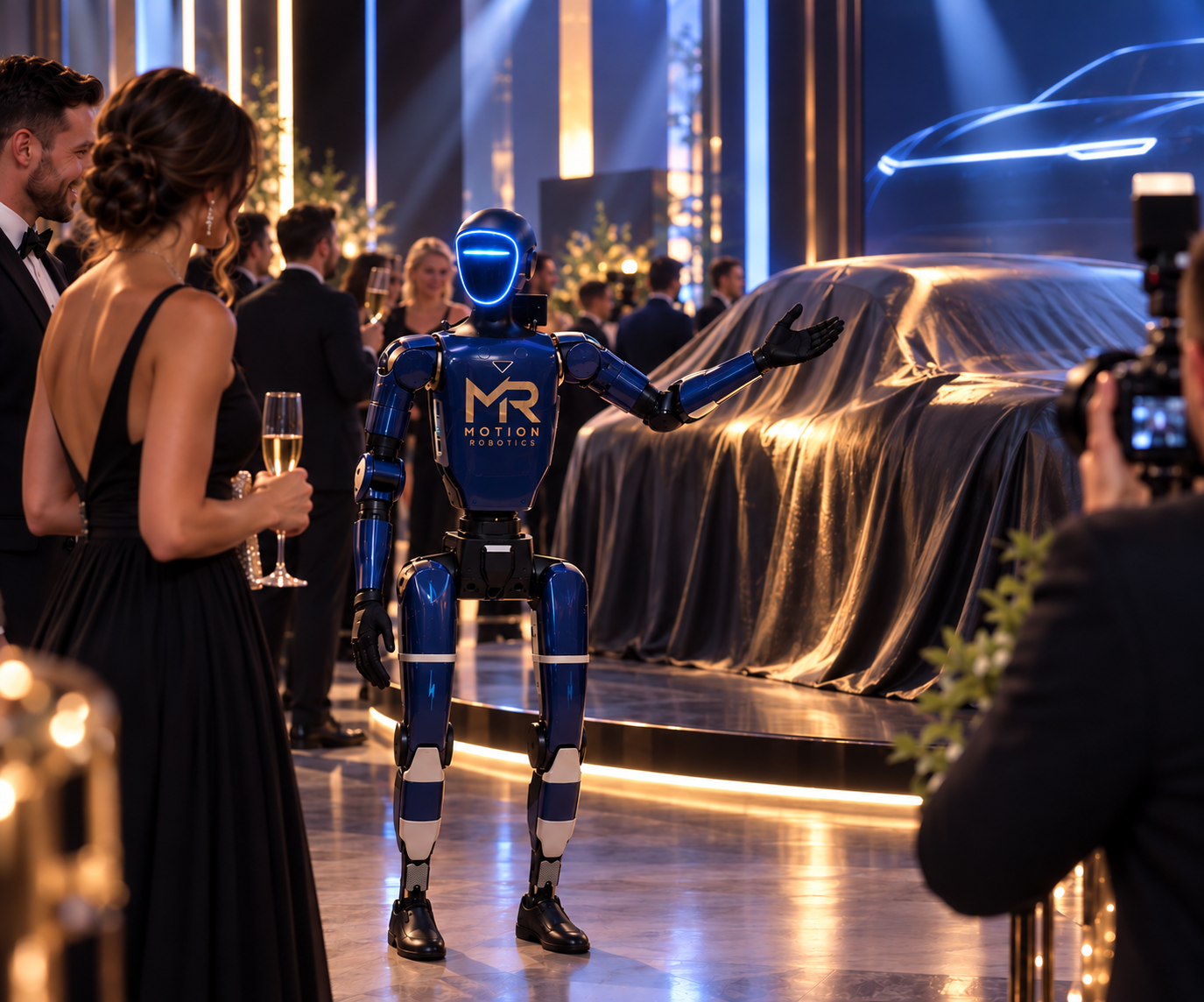 Robert — robot humanoidalny podczas premiery produktu