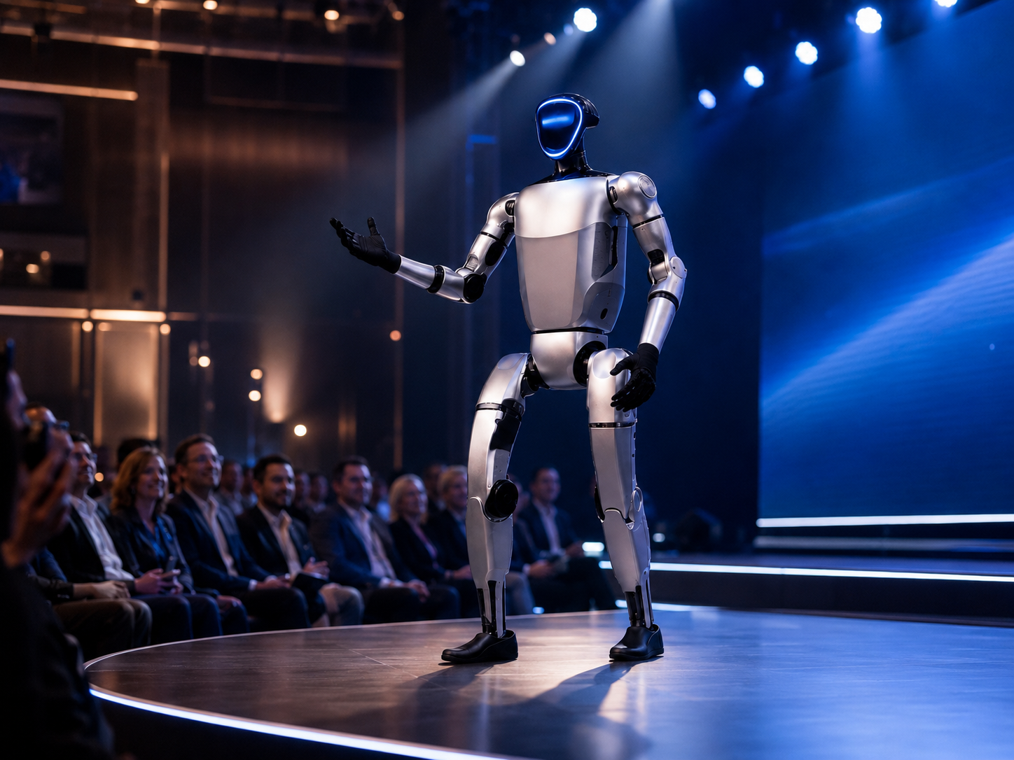 Robot konferansjer na evencie